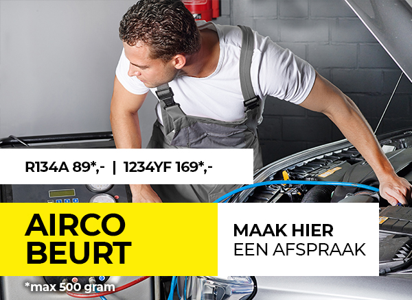 Aircoservice R134a €89,-<br />1234YF €169,-