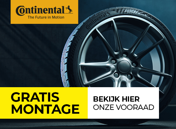 Gratis montage op alle Continental banden