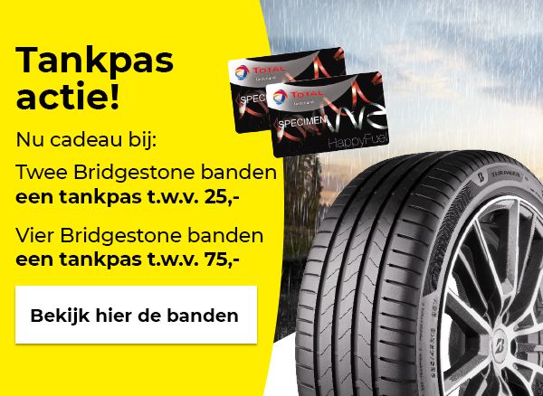 Gratis tankpas bij aankoop van Bridgestone banden